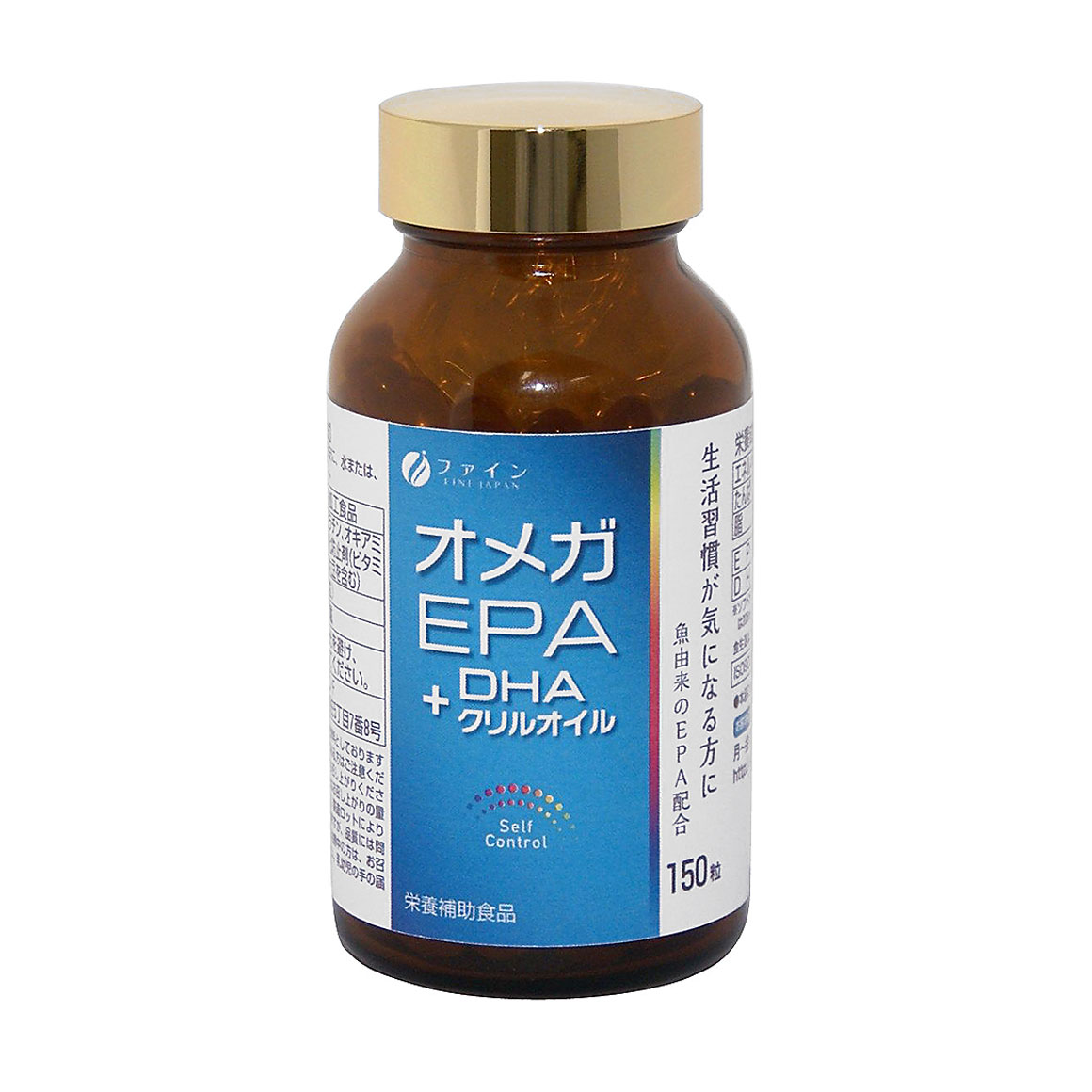 Омега-3 Fine Japan Omega + EPA + DHA, 150 капсул